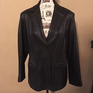 Preston and York lambskin leather jacket, large